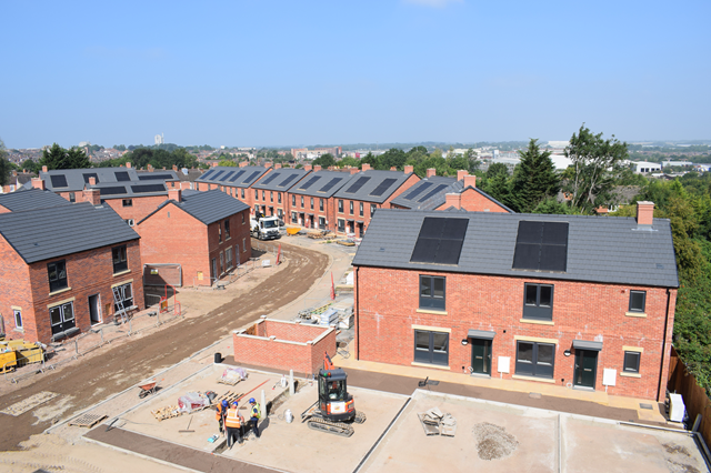 The first tenants look set to move into Rugby Borough Council's £22 million Navigation Way development in the autumn.